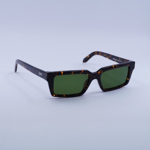 ?️New Off-White OERI13A WARREN 6055 Sunglasses - Havana Frame, Green Lenses main image 7